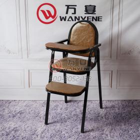 高端U型 棕色皮料 BB椅 带扶手脚垫BB椅子
